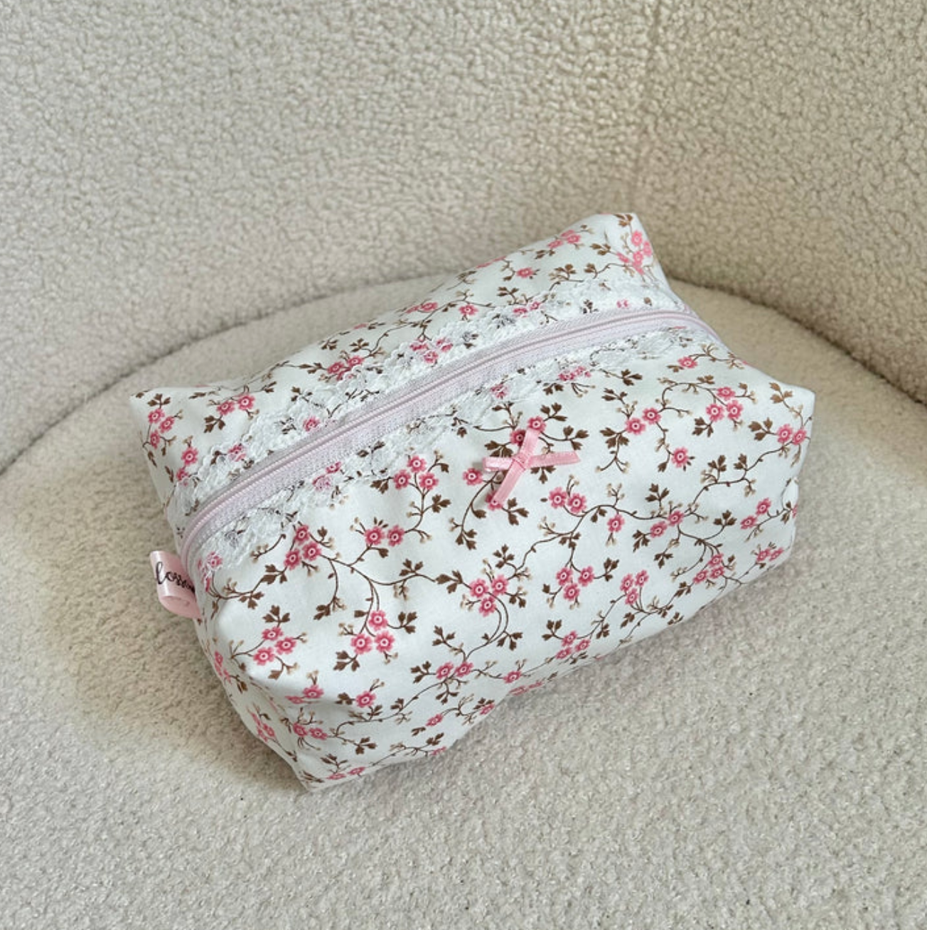 Coquette Fabric Cosmetic Bags