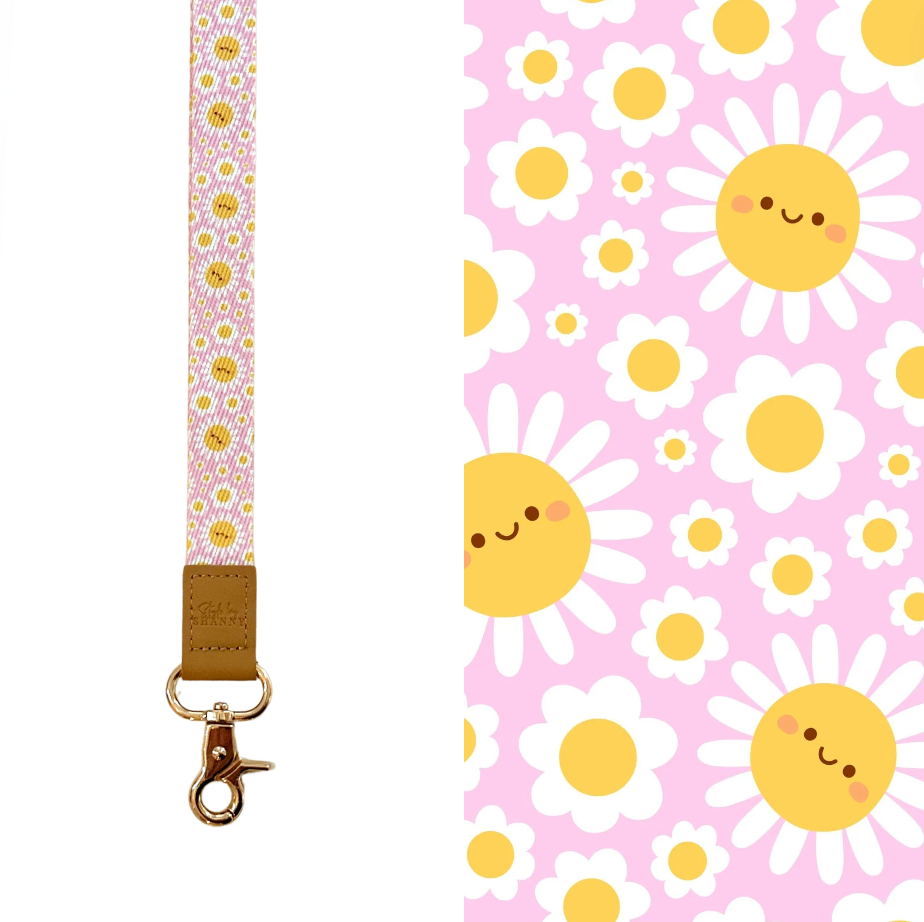 Happy Daisies Fabric Lanyard - Style By Shanny