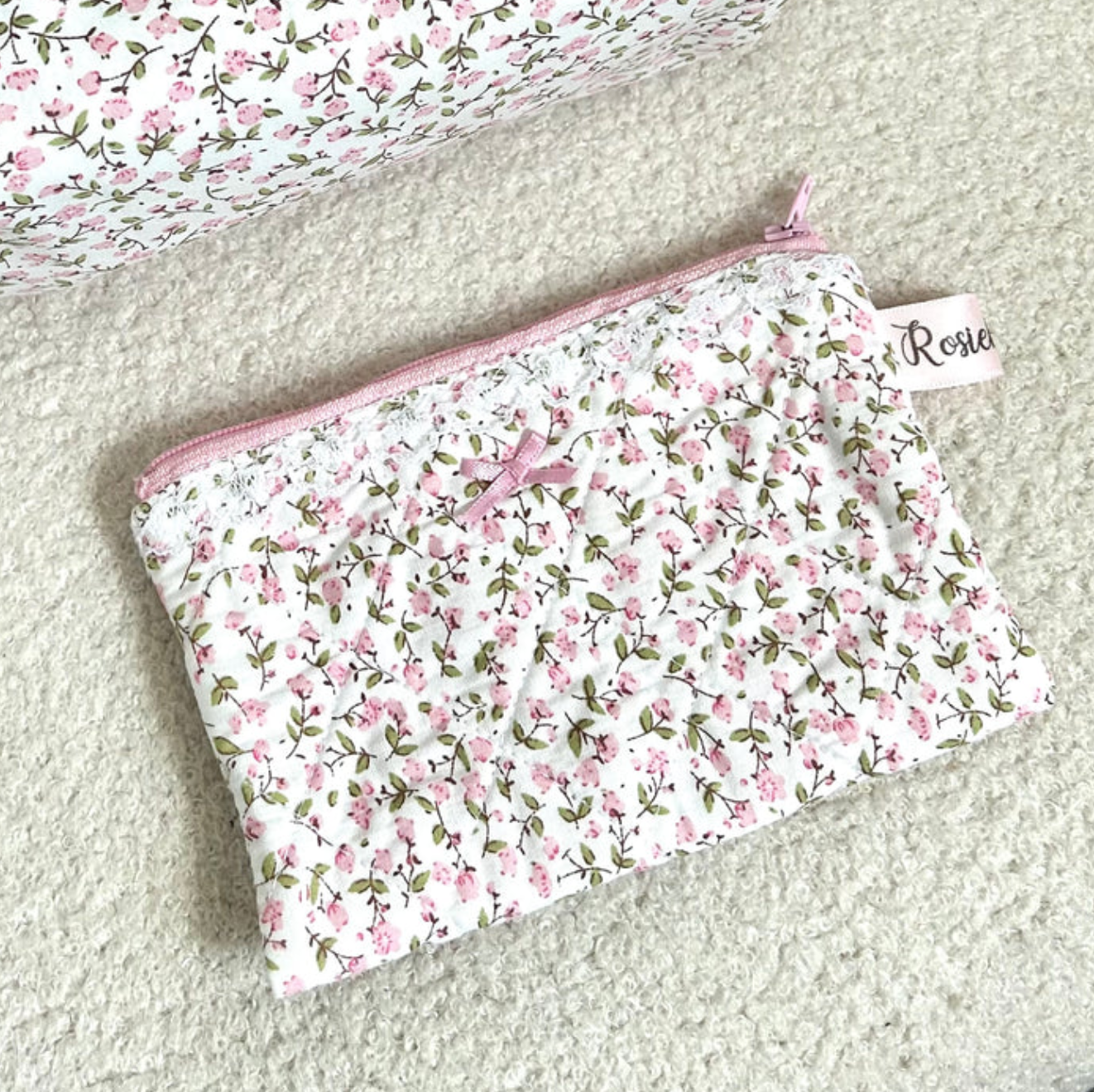 Coquette Quilted Coin Pouch
